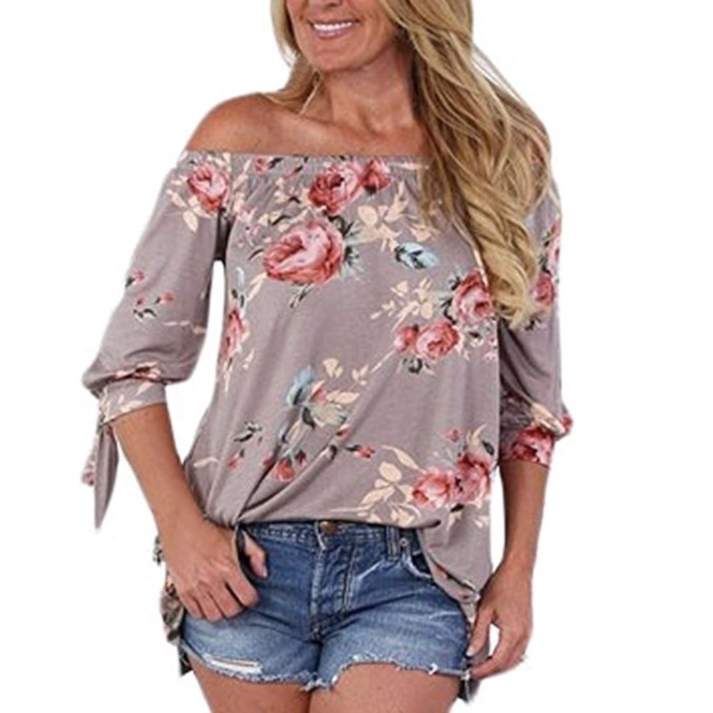 🎀Womens Floral Off the Shoulder Blouse🎀